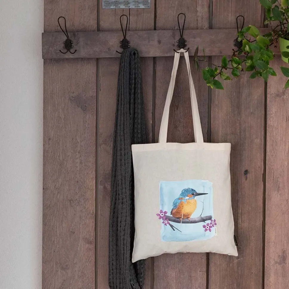Baumwolltasche Eisvogel