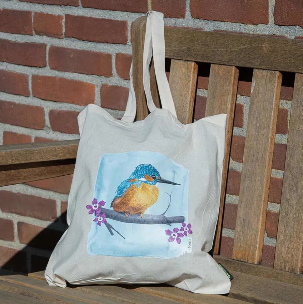 Baumwolltasche Eisvogel