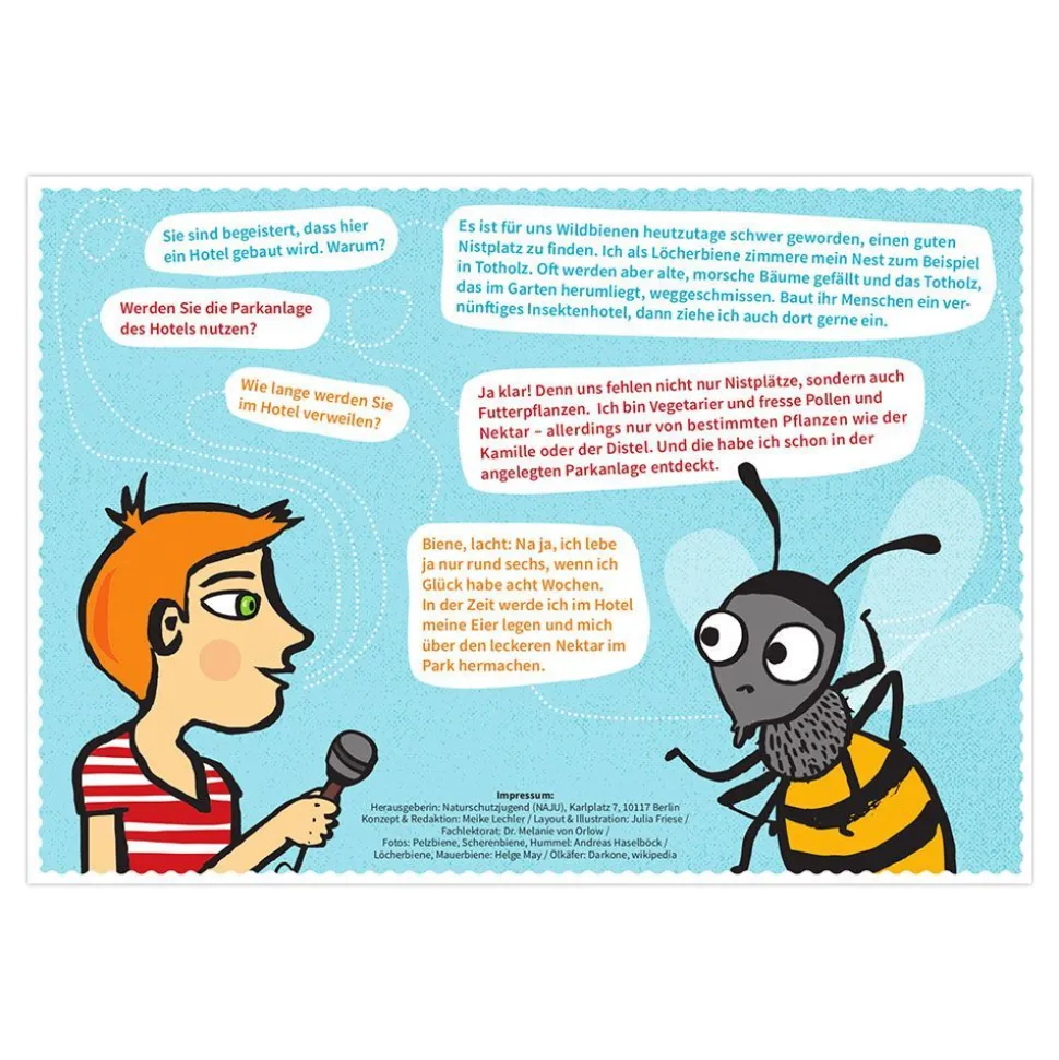 Bee's Inn: Wildbienenhotel-Gründer*innen