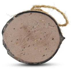 Gefüllte Kokosnuss mit Erdnussbutter, halb
