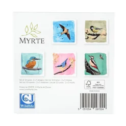 Grußkarten-Set Gartenvögel - Myrte (2 x 5 Designs)