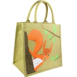 Jute-Einkaufstasche Eichhörnchen