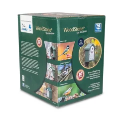 Nistkasten Holzbeton mit NABU-Wortmarke, 32 mm