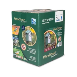Nistkasten Holzbeton mit NABU-Wortmarke, 28 mm