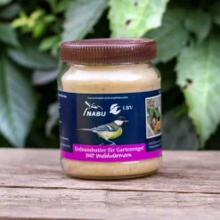 Premium Vogel-Erdnussbutter mit Mehlwürmern, 330 g