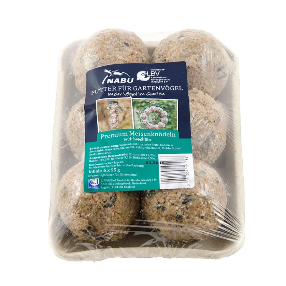 Premium-Meisenknödel mit Insekten, 6 Stück