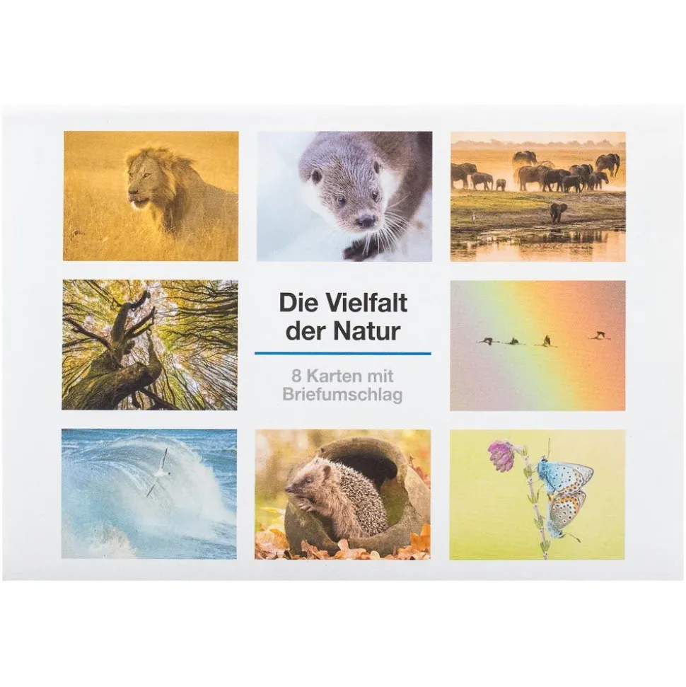 Vielfalt der Natur, 8 Postkarten im Set