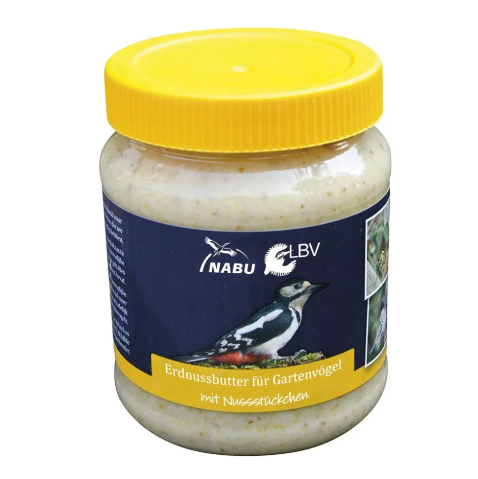 Vogel-Erdnussbutter mit Nussstückchen, 330 g